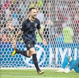  ?? FOTO: GETTY ?? Rakitic, tras marcar el penalti decisivo ante Rusia para pasar a semis del Mundial