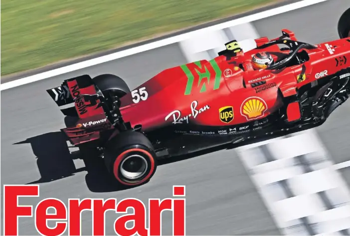  ??  ?? Carlos Sainz pilota el Ferrari en el pasado GP de España.
