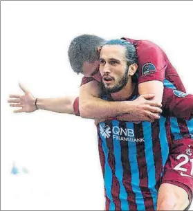  ?? FOTO: MD ?? Yusuf Yazici celebra uno de los goles que anotó el año pasado con el Trabzonspo­r