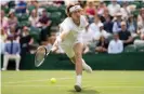  ?? Photograph: Getty Images ?? Andrey Rublev at Wimbledon last year.