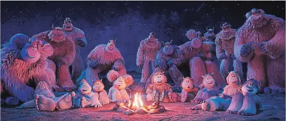  ?? WARNER BROS. ?? “Smallfoot” flips the whole Yeti /human phenomenon. Our hero, Migo (Channing Tatum), encounters Smallfoot, a human who takes the naif out of his comfort zone on a lovely.