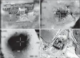  ?? Israeli army ?? IMAGES provided by Israel reportedly show the bombing of a Syrian nuclear reactor in 2007. Israeli intelligen­ce for years had failed to detect its constructi­on.