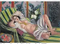  ??  ?? Matisse: „Liegender Akt mit Magnolien“, 1923