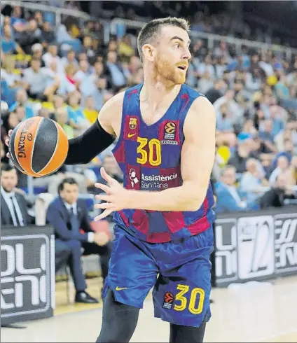  ?? FOTO: PEP MORATA ?? Víctor Claver cree que será importante adaptarse al hecho de jugar sin público en las gradas