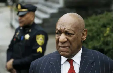  ?? MATT SLOCUM — THE ASSOCIATED PRESS ?? Bill Cosby arrives for a pretrial hearing in his sexual assault case Thursday at the Montgomery County Courthouse in Norristown.