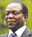  ??  ?? Cde Mnangagwa