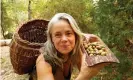  ??  ?? Woniya Thibeault holds up some acorns. Photograph: Woniya Thibeault