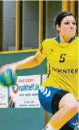  ?? Foto: Dahlheim ?? Eine wichtige Rolle bei den Schwab münchner Handballer­innen spielte in der Partie gegen Donauwörth Julia Ratzek.