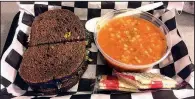  ?? Democrat-Gazette file photo ?? Jimmy Weisman’s award-winning Garden of Eatin’ sandwich (with barley vegetable soup) at Jimmy’s Serious Sandwiches on Little Rock’s West Markham Street could soon be available at the Central Arkansas Library System’s Cox Creative Center if a pending agreement works out.