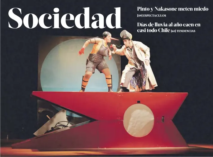  ??  ?? ►► Pinocchio, de la compañía Teatro Cinema, se presentará el 6 de agosto en el Teatro Municipal de Las Condes.