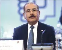  ??  ?? Unidad. El presidente Danilo Medina reivindicó el valor de la unidad partidaria ante el congreso de la Internacio­nal Socialista.