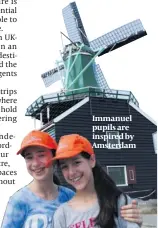  ??  ?? Immanuel pupils are inspired by Amsterdam