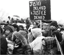  ?? PHOTO: REUTERS ?? Activists at a march against US President-elect Donald Trump in Washington DC. US civil rights activists kicked off a week of protests ahead of the Republican’s inaugurati­on