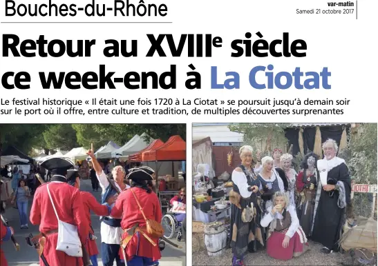  ?? (Photos D. M.) ?? Le pestiféré est saisi par les gardes. Les gueuses font partie du folklore du festival.