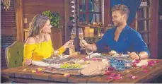  ?? FOTO: MG RTL D ?? Ein romantisch­es Candle Light Dinner rundet Nadines Dreamdate mit Daniel ab.