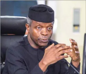  ??  ?? Acting President, Professor Yemi Osinbajo, SAN