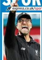  ??  ?? SICK AND TIRED: Klopp