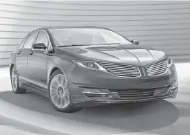  ?? Lincoln photo ?? 2016 Lincoln MKZ