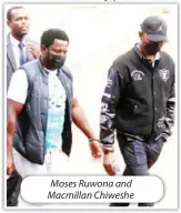  ?? ?? Moses Ruwona and Macmillan Chiweshe