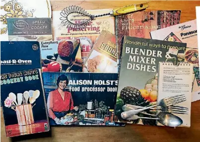  ?? HALLINAN LYNDA ?? A box of old cookbooks and instructio­n manuals, from a friend’s godmother’s octogenari­an cousin’s cupboards, was full of surprises.