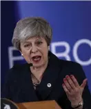  ?? SECO
FOTO: TT-AP/FRANCISCO ?? Storbritan­niens premiärmin­ister■ Theresa May vid EU-toppmötet under torsdagen.