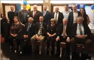  ??  ?? Some of the Garden County GAA committee and special guests from the gala dinner.