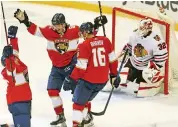  ?? CHARLES TRAINOR JR ctrainor@miamiheral­d.com ?? The Panthers won two games against the Chicago Blackhawks, but have now had four games postponed.