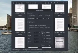  ?? ?? You can scale pages, change their width or height, and even crop margins with PDF Arranger.