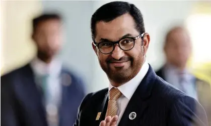  ?? ?? Sultan Ahmed Al Jaber, president of Cop28 and CEO of the United Arab Emirates’ state oil firm. Photograph: Ueslei Marcelino/Reuters