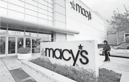  ?? JUAN CARLO/THE STAR ?? Macy’s has not released a full list of affected store locations, but the chain has 25 in New Jersey. An expert says news of future store closings is not a bad omen for the company but a recognitio­n of a changing market.