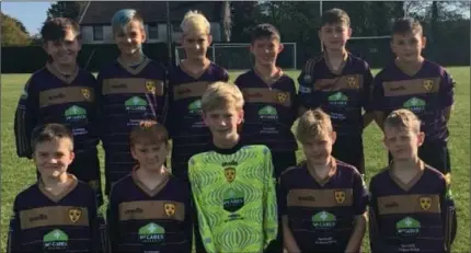  ??  ?? The Wexford Albion Under-12 first team squad. Back (from left): Darragh McLaughlin, Filip Wasilewski, Jan Wosniak, Callum Fowler, Ben Mallon, Conor Shortall. Front (from left): Sam Molloy-Nolan, James Kirby, William Gaul, Seán O’Connor, Logan Byrne.