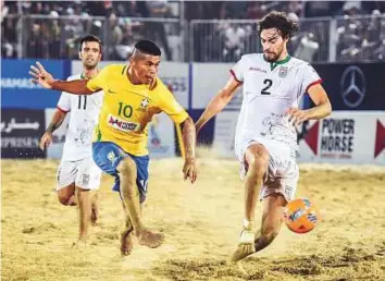  ?? A.K Kallouche/Gulf News Archive ?? Now in its seventh year, the Samsung Beach Soccer Interconti­nental Cup brings together eight teams, including hosts the UAE, to decide the best side in the world.
