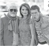  ?? Foto: AP ?? La película de Pedro Almodóvar fue protagoniz­ada por Penélope Cruz y Antonio Banderas./