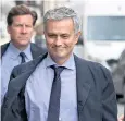  ??  ?? Mourinho, right, arrived unannounce­d to agree a settlement with Eva Carneiro yesterday