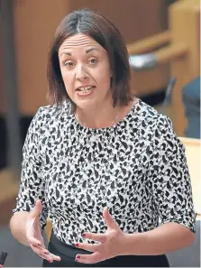 ?? Pictures: PA. ?? First Minister Nicola Sturgeon, left, claims Scottish Labour leader Kezia Dugdale told her in a private conversati­on that she would drop her party’s opposition to IndyRef2 following the Brexit vote.