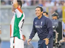  ?? FOTO: AGENCIAUNO. ?? Mario Salas, durante el partido de la UC frente a Palestino.