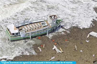  ??  ?? Tragédia aconteceu em agosto do ano passado e deixou um saldo de 19 mortos