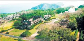  ??  ?? AERIAL VIEW of the ruins in Corregidor, a memorial to American defenders of the island during World War II