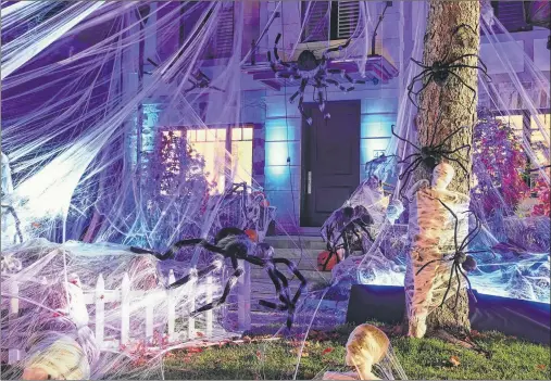  ?? PARTY CITY VIA AP ?? Halloween gives you the chance to get spooky with the home decoration­s.