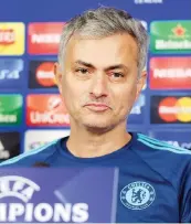  ?? ANSA ?? Mourinho, 53 anni, è tornato alla guida del Chelsea nel 2013