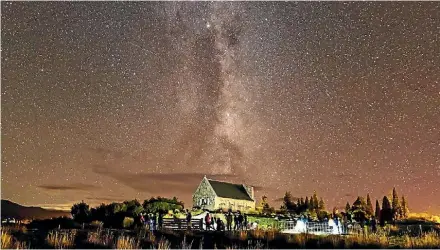  ??  ?? Tekapo is part of Aoraki Mackenzie Dark Sky Reserve, where shields have been used for 30 years to deflect light down.