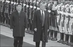  ?? REUTERS ?? US President Donald Trump with Chinese President Xi Jinping. One of the triggers for the ▪
USChina standoff is American job losses to China