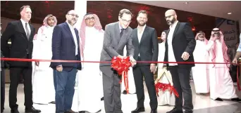  ??  ?? The opening of the store was attended by Mohammad Ramadan, Richard Wildash, Paul Hardy and Hatim Abduljabba­r, in addition to other guests.