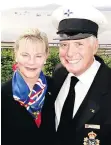  ??  ?? Commodore John Robertson and wife Valerie Johnson greeted Royal Vancouver Yacht Club members enjoying the day.