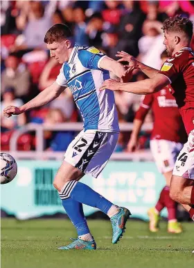  ?? ?? Elliot Anderson in action for Bristol Rovers against Northampto­n