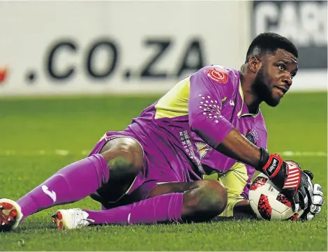  ?? Picture: MICHAEL SHEEHAN/GALLO IMAGES ?? NEW SIGNING: Former Chippa United internatio­nal Daniel Akpeyi is one of the options behind the posts for Kaizer Chiefs