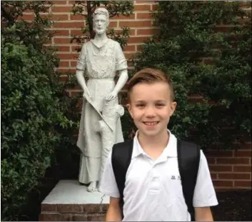  ?? SUBMITTED PHOTO ?? Saint Pius X student Justin O’Shea outscored a million of his peers in a nationwide math competitio­n, taking the First in Math national title for the 2019-2020school year.