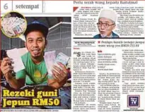  ??  ?? LAPORAN Harian Metro, semalam.