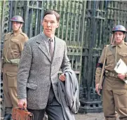  ?? ?? Benedict Cumberbatc­h in The Imitation Game.