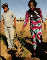  ?? Photo: Absalom Shigwedha ?? Tree of life... Environmen­t deputy minister Heather Sibungo holds a small Bird Plum tree (Berchemia discolour) she planted at the Gibeon Constituen­cy Office in Hardap region last Saturday to mark the 2023 Internatio­nal Day of Biological Diversity.